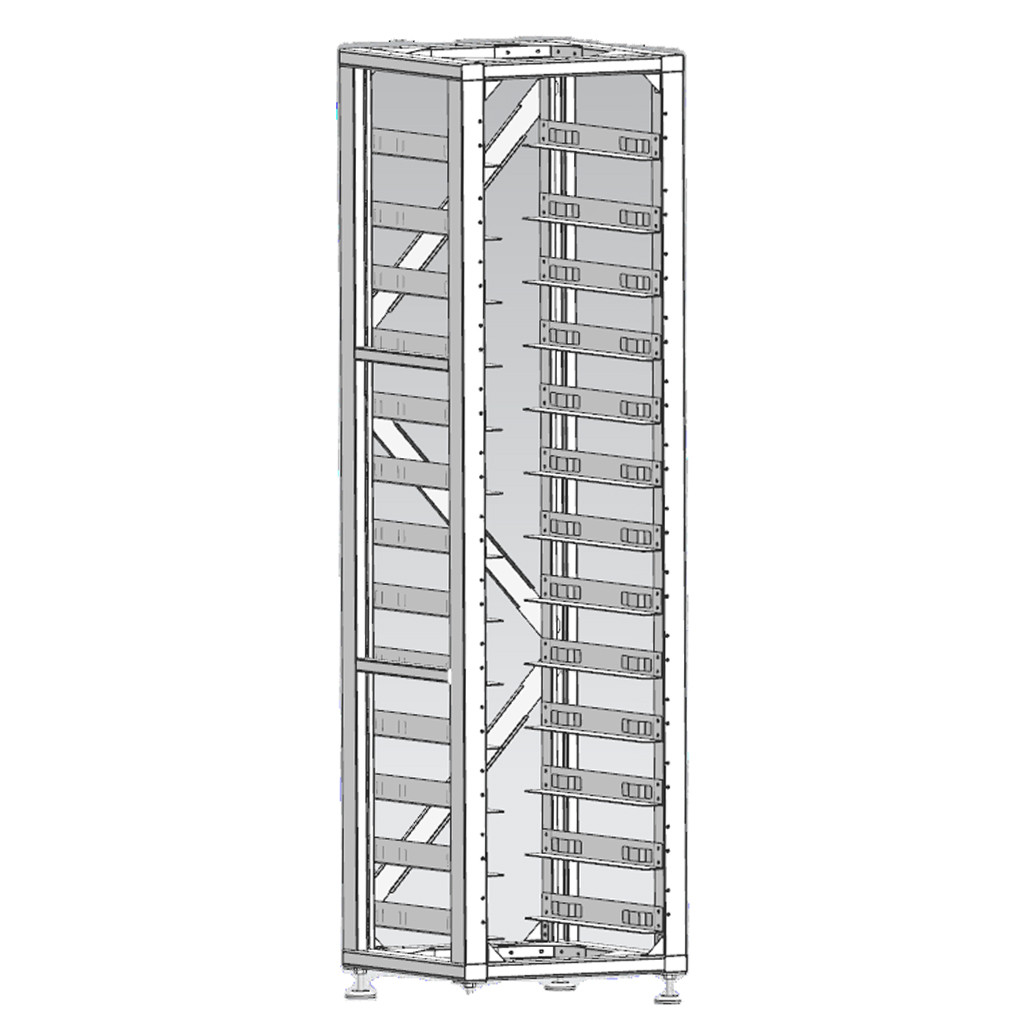 DEYE кутия rack за 12 батерии и BMS